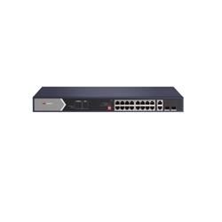 Switch PoE+, no administrable, 16 Puertos 100 Mbps PoE hasta 250 Metros, 225 Watts